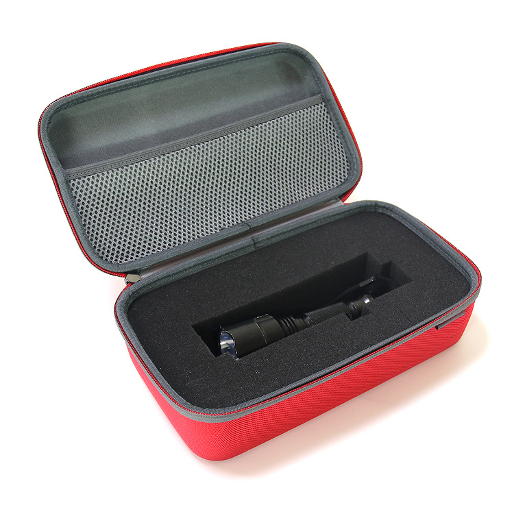 红色海绵大容量收纳盒 小提手便携EVA硬壳包装盒