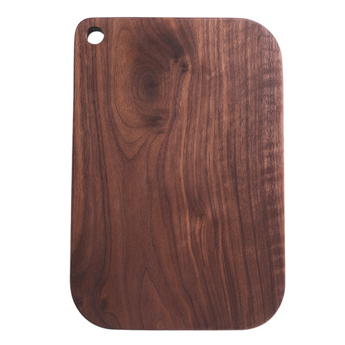 [Premium Model] Black Walnut Solid Wood Cutting Board, Kitchen-Grade Wooden Chopping Block—Unpainted, Perfect for Cutting Fruit, with Optional Logo Printing