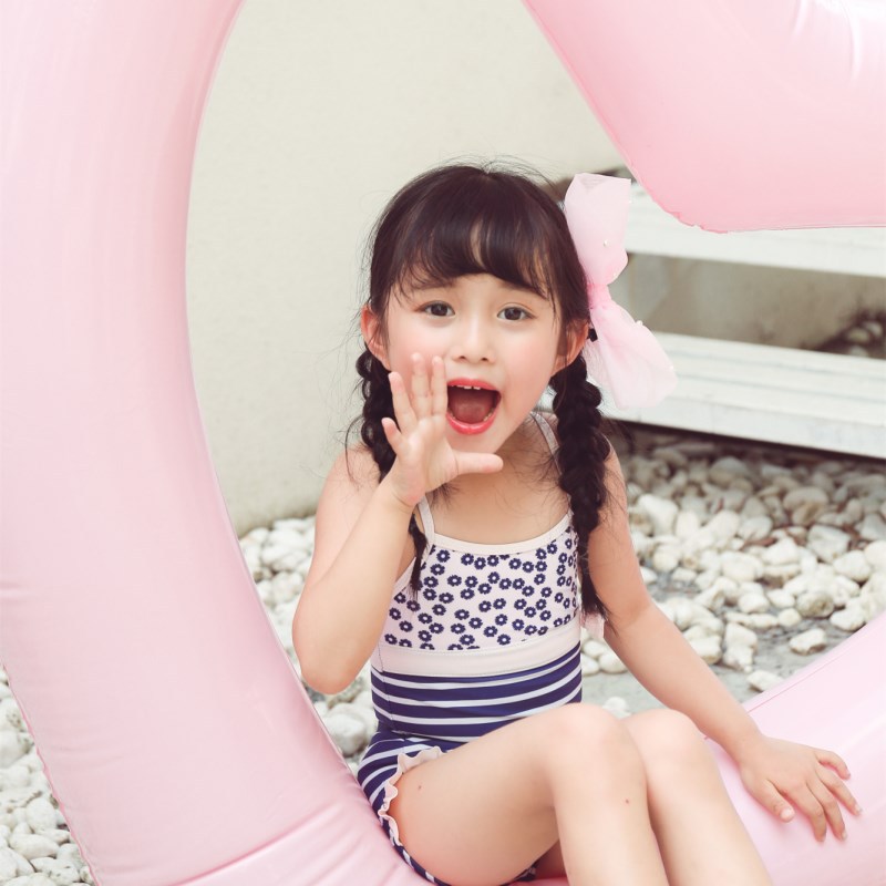 Children's blue swimwear