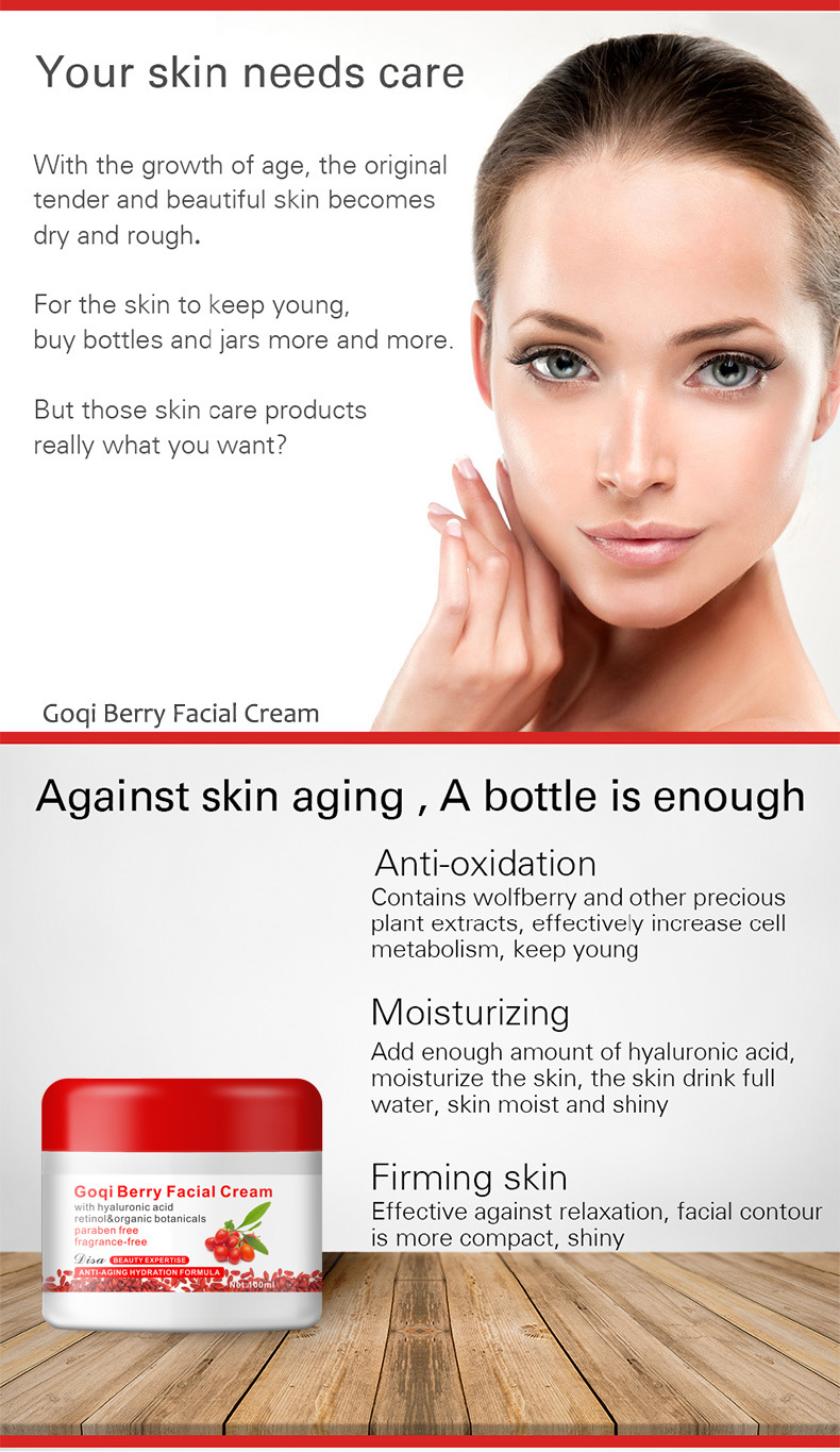 Disaar Goji Berry Facial Cream Application