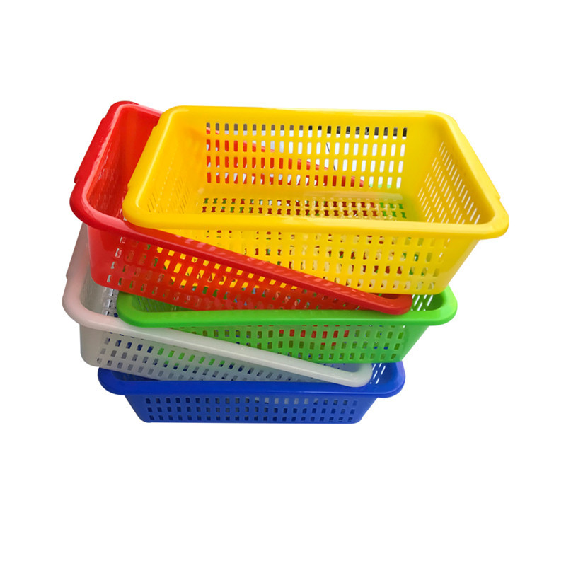 批发长方形塑料洗菜篮工厂拣货分类收纳方筛沥水筐塑料筐水果箱子