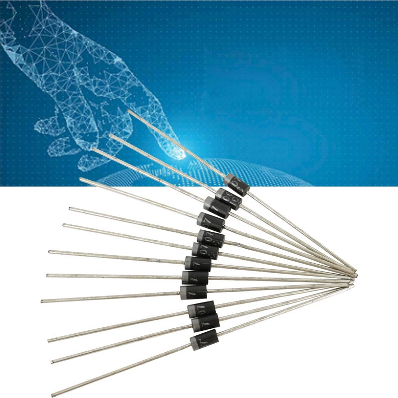 Встроенный диод 1N4007 1A1000V Выпрямительный диод IN4007 DO-41 длина стопы 45 в наличии