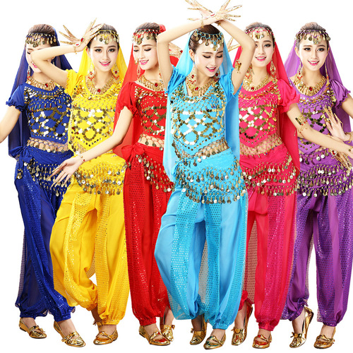 Belly dance suit clothing highlight pants performance clothing new adult Indian dance performance clothing dance practice clothing