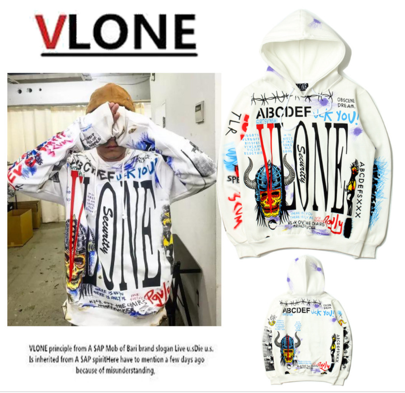 vlone graffiti hoodie