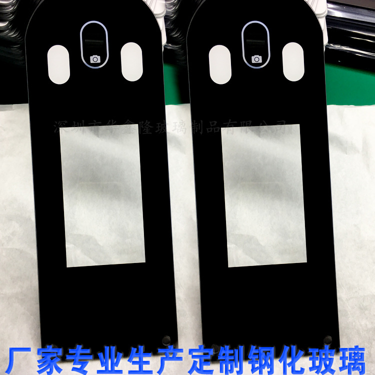 厂家专业生产人脸识别玻璃面板 门禁一体机人行通道闸考勤机玻璃