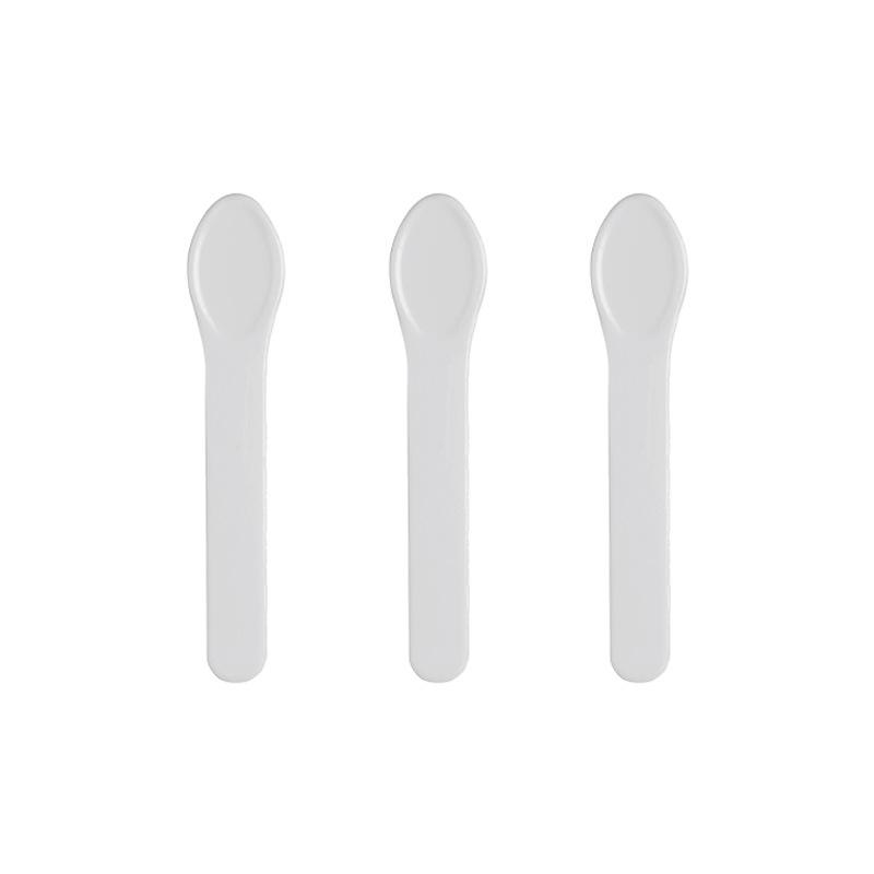 Máscara de cabeza redonda cuchara crema facial cuchara raspador máscara cuchara pequeña selección palo cosméticos sub-embalaje cuchara pequeña 100 PCs