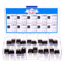 10值高电流 正电压调节器 分类套件50件TO-220 LM317 L7805 L7806