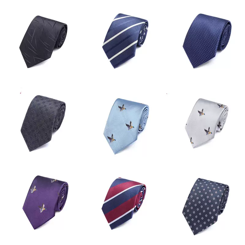 2021春季男士领带印花领带商务休闲领带1200针涤纶领带创意领带