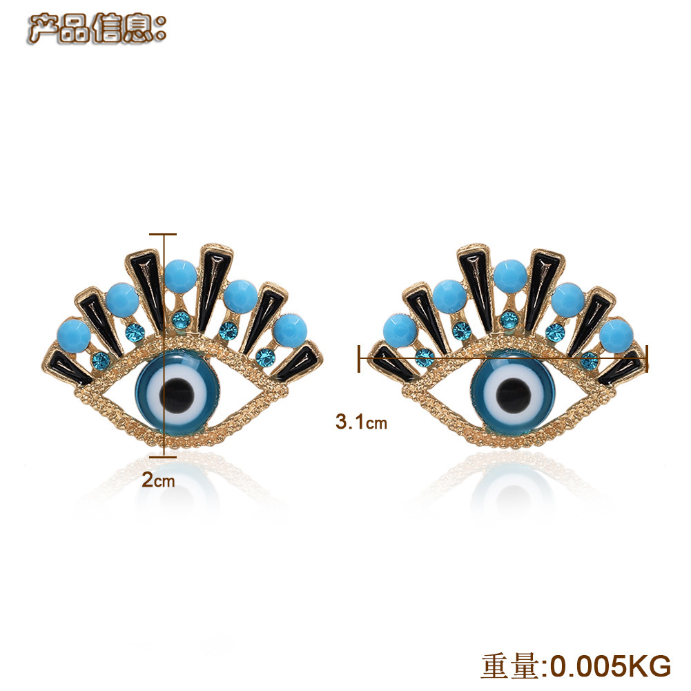 Korean New Alloy Eye Earring Fashion Earring Accessories display picture 13