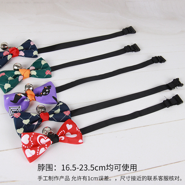 Fábrica directa de corbatas de mascotas collar de perro arco campana gatos corbatas productos de mascotas al por mayor