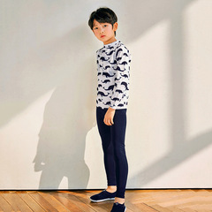 兒童泳衣男童寶寶分體2-11歲男孩長袖長褲防曬速干高彈游泳衣套裝