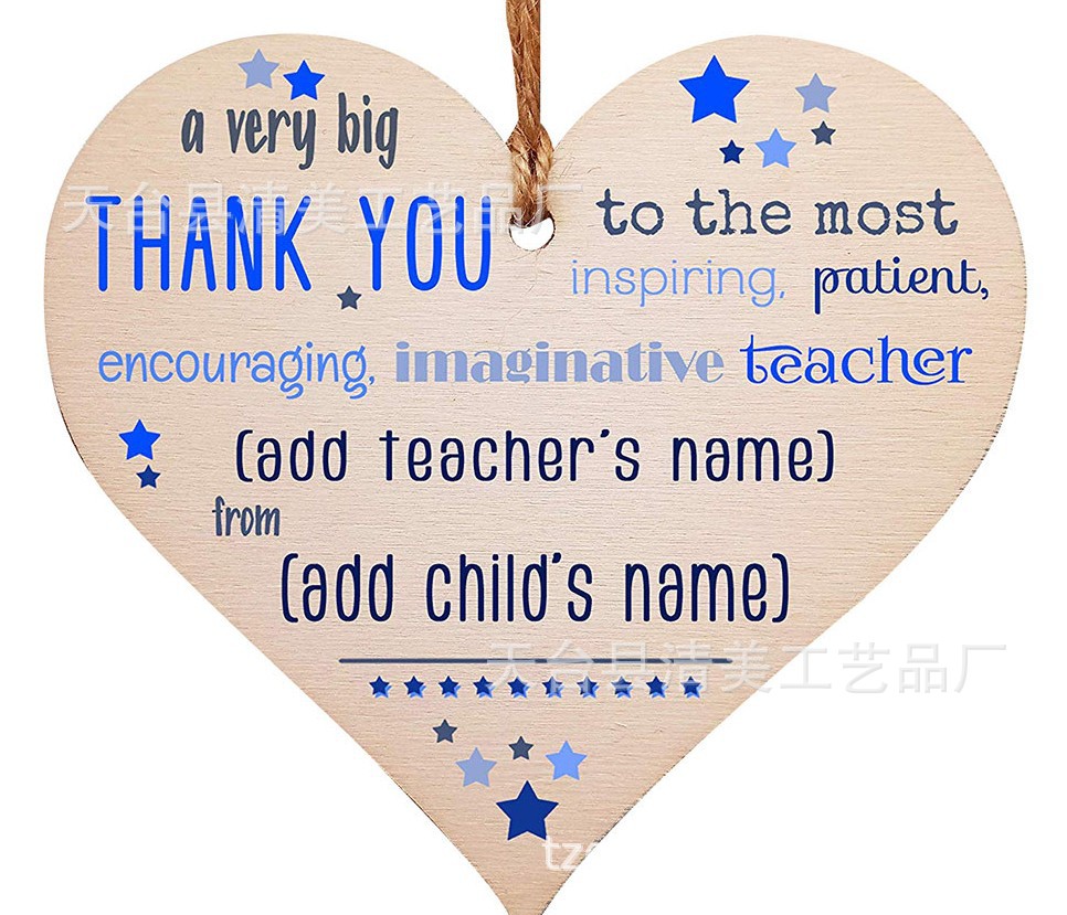 40 estilos nuevo 100mm amor madera chip colgante 1 Pack