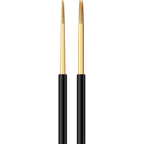 Tattoo embroidery needle piece, small gold needle, fogging needle, three round, five round handmade fogging needles, tattoo embroidery supplies tools, fogging needle
