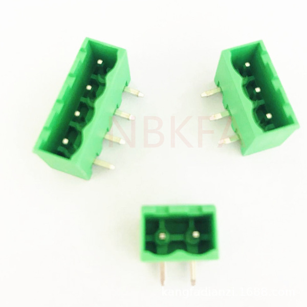 PCB wiring terminal KF2EDGRC-5.08mm welded needle plate end…