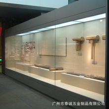 专业承接博物馆展柜项目定做厂家考古展示柜带灯带灯沿墙柜文物柜