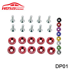 JDM car modification M6 gasket screw battery guard plate gasket fender license plate frame screw decoration