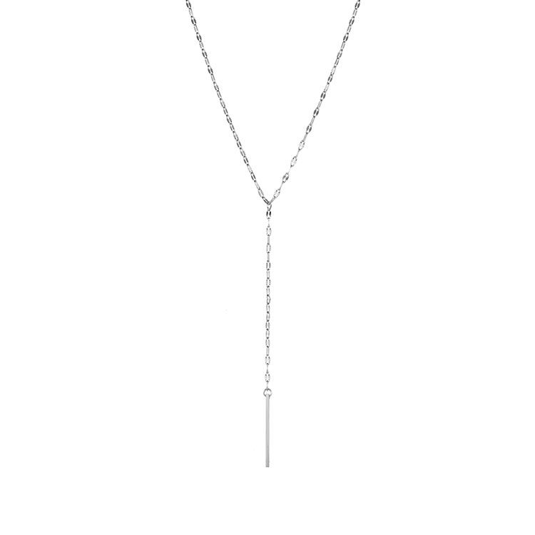 Emanco Grenz Überschreitende Neue Produkte Europäische Und Amerikanische Edelstahl Kette Halskette Weibliche Einfache Vergoldete Schlüsselbein Kette Halskette display picture 4
