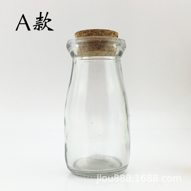 Botella de vidrio botella de caramelo botella de pudín de corcho que deseen botella con corcho cielo estrellado micro paisaje