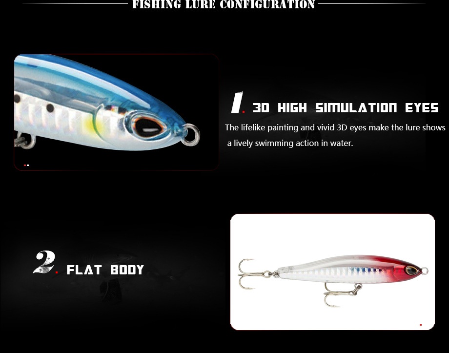 8 Colors Sinking Minnow Fishing Lures Hard Baits Fresh Water Bass Swimbait Tackle Gear