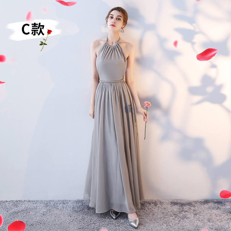 Bridesmaid dress long Bridesmaid group sister dress grey bridesmaid dress  evening dress
