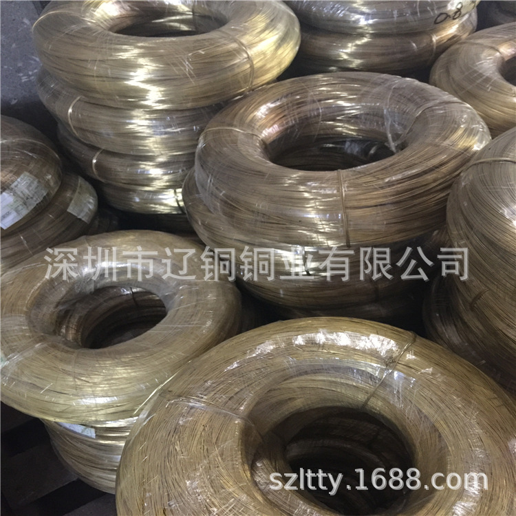 厂家供应 国标黄铜圆线 1.2mm 高强度H70黄铜线扁线 价格优规格全