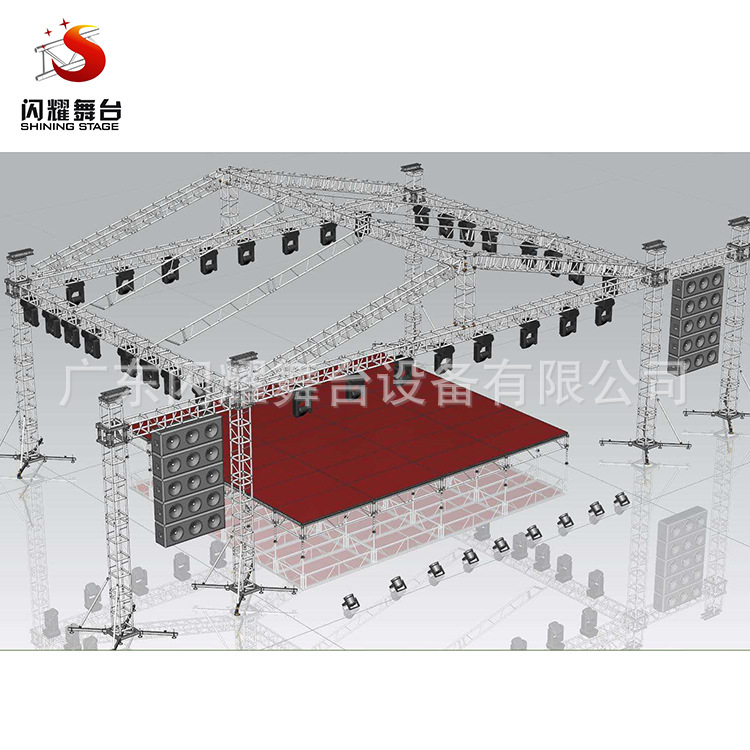 厂家直销290*290mm铝合金桁架插销架 太空架
