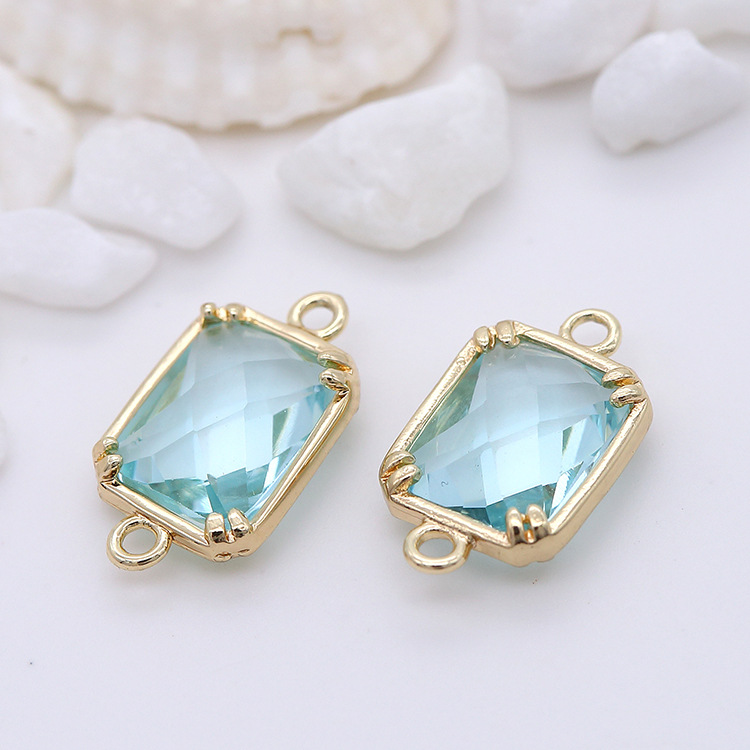5g Weight Jewelry Buckle Jewelry Making Type 14K Gold Plated Plating Material DIY Jewelry Accessories Classification 1 Piece Quantity 1 Piece Copper Square Jewelry Buckle