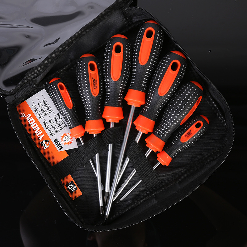 Guangdong Eagle escudo estrella punto mango Cruz multi-especificación destornillador bolsa conjunto, destornillador de reparación industrial del hogar