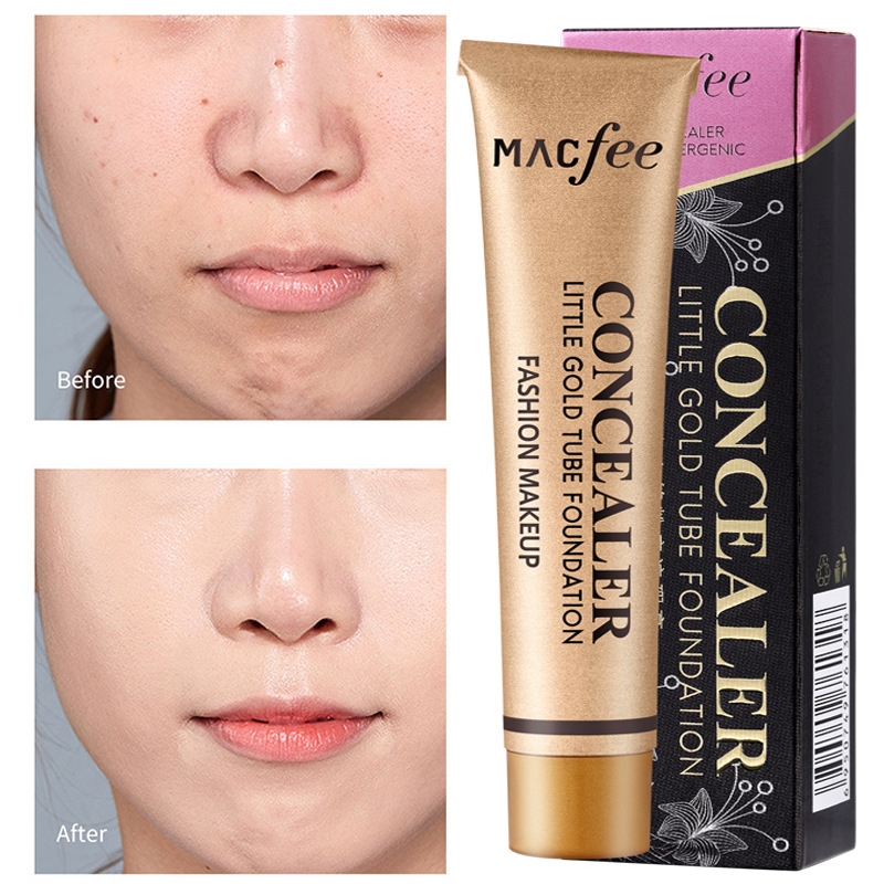  Marion Small Gold Tube Concealer Tattoo Covers Pox Print Spots Waterproof Face Scar Invisible Paste