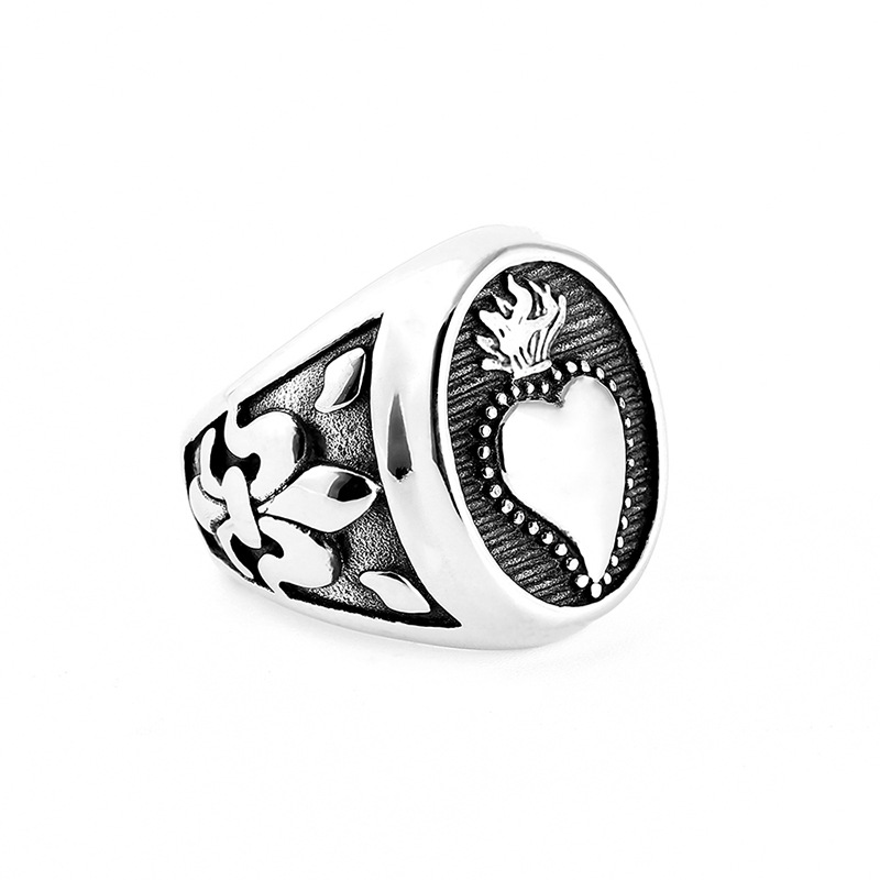 TitaniumStainless Steel Fashion  Ring  Steel color8  Fine Jewelry NHIM1687Steelcolor8picture6