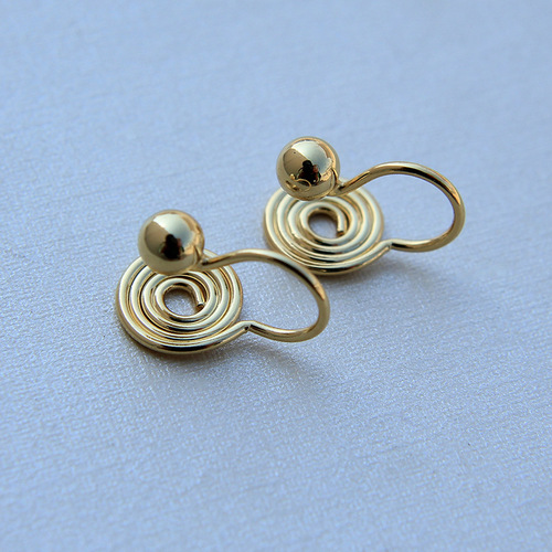 mosquito coil ear clip, retro fresh, simple and versatile ear clip, pain-relieving clip, DIY, no hook earring accessories, wholesale