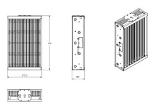 中央空調箱，空調風管，空調回風型靜電集塵裝置。