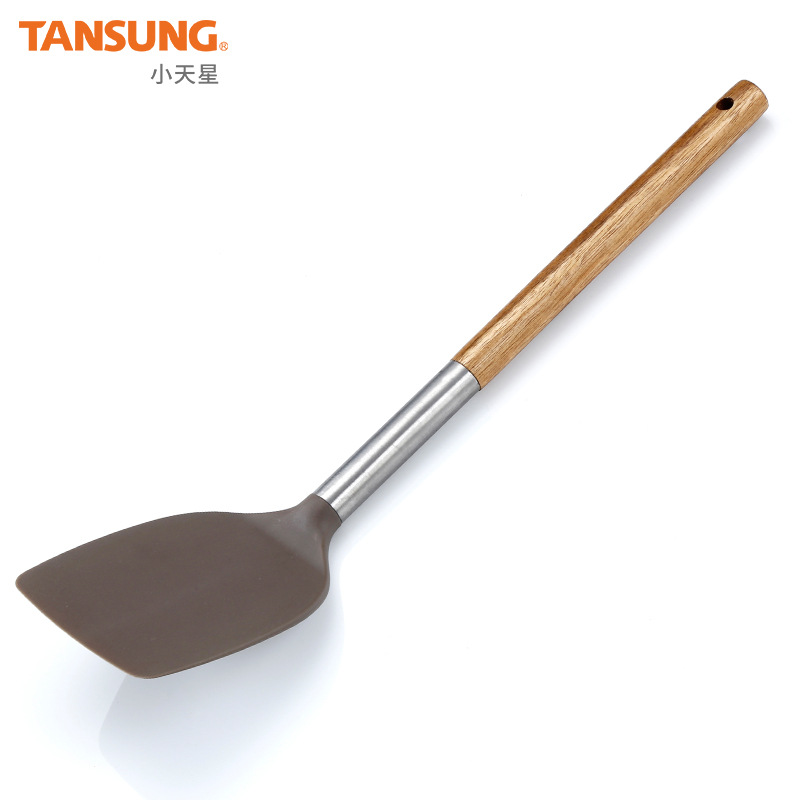 现货厨房用具六件套 不粘锅木柄尼龙厨具 耐高温烹饪勺铲厨具套装