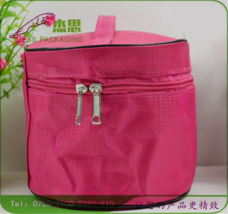 设计新款尼龙牛津布日用品圆形收纳包大容量化妆品手提包量大从优