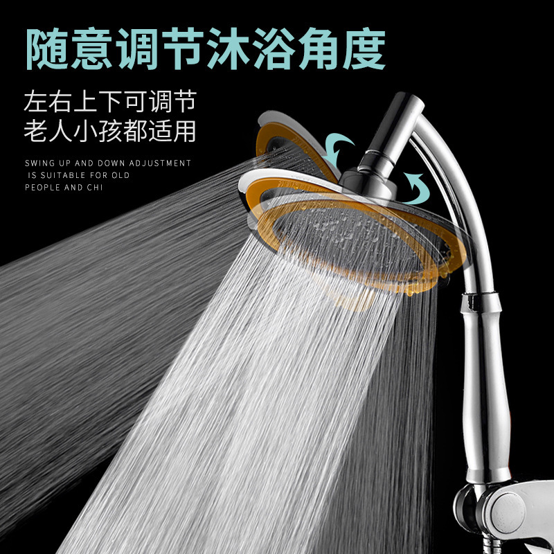 ♔ Shower Head 6inch Pressurized Handheld Overhead Universal Showerhead Set Factory Wholesale