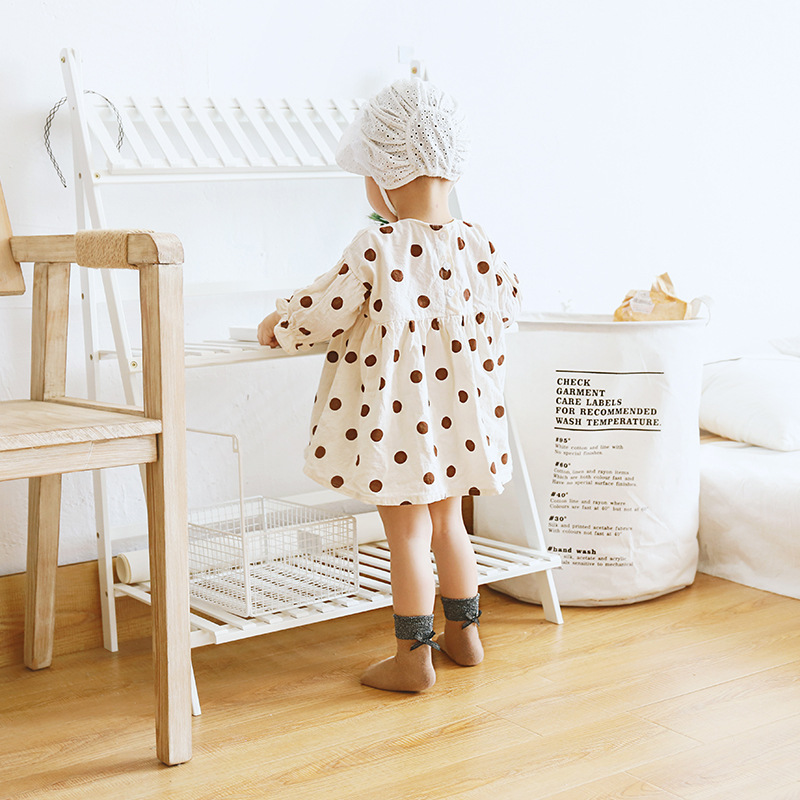 19 nuevos calcetines de los niños de las mujeres de la mitad de la pantorrilla de moda de las niñas calcetines de pelo de las niñas calcetines primavera y otoño algodón peinado princesa