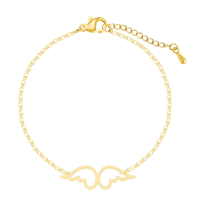 Cxwind Love Guardian Gifts for Girls Angel Wings Bracelet Jewelry Stainless Steel Bracelet for Women Wholesale Cxwind Love Guardian Gifts for Girls Angel Wings Bracelet Jewelry Stainless Steel Bracelet for Women Wholesale