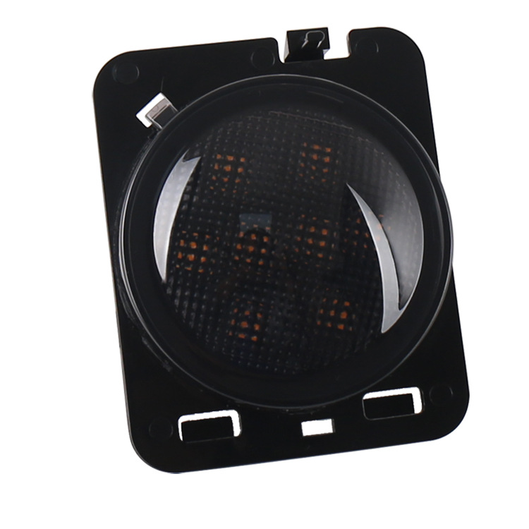 Factory Direct Sales Wrangler Wheel Eyebrow Lights Suitable for Jeep Led Modified Car Lights Yellow Light Side Lights Fog Lights Smoked Black
