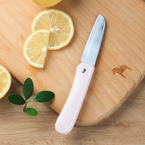Stainless steel folding fruit knife, household portable, compact kitchen knife, peeling knife, fruit knife, peeling knife