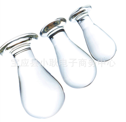 Junior medium and large size glass anal plug for masturbation, female and male, adult sex products, rear courtyard anal plug manufacturer new model
