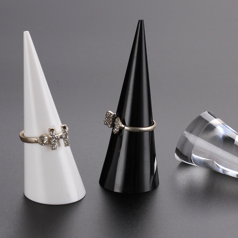 亚克力戒指展示架 戒指架子 珠宝戒指展示道具 尖指戒指展示