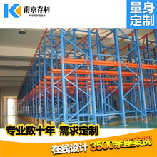 天津廠家 高空間利用率貫通式倉儲貨架 重型壓入式貨架