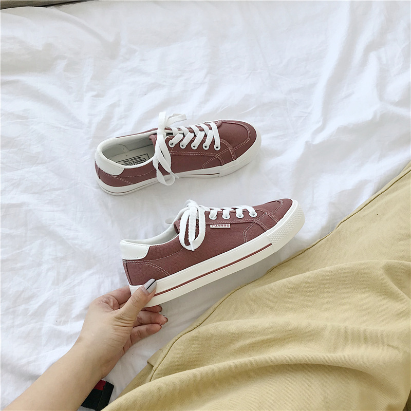 Canvas Shoes Women's Casual Fashion Women's Shoes2019 Spring Versatile College Women's Shoes Super Hot Shoes