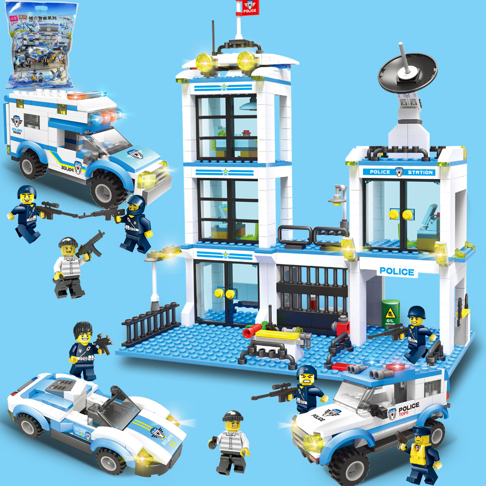 (Трансграничная торговля), lego, авианосец, конструктор, игрушка, полиция, DIY, подарок на день рождения