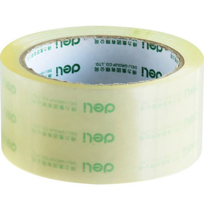 得力30212透明宽胶带 普透封箱胶带 胶布48mm*60y*45um(6卷/筒)