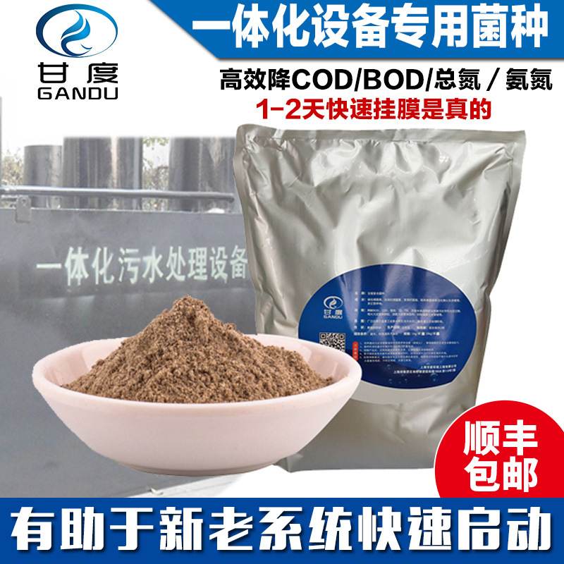一体化污水处理设备菌种好氧厌氧微生物活性污泥快速启动系统菌剂|ms