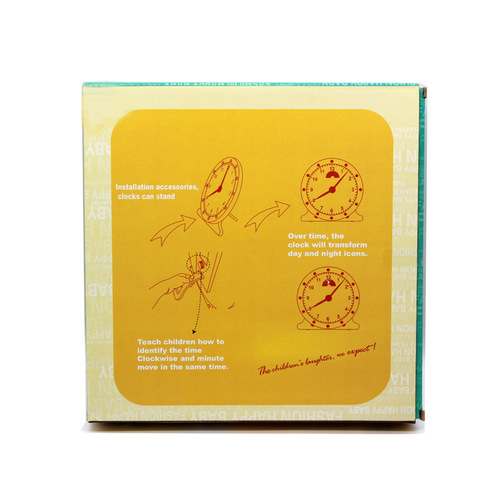 Children recognize time alarm clock. Educational toy for first and second grade primary school students. Cognitive digital toy clock model.