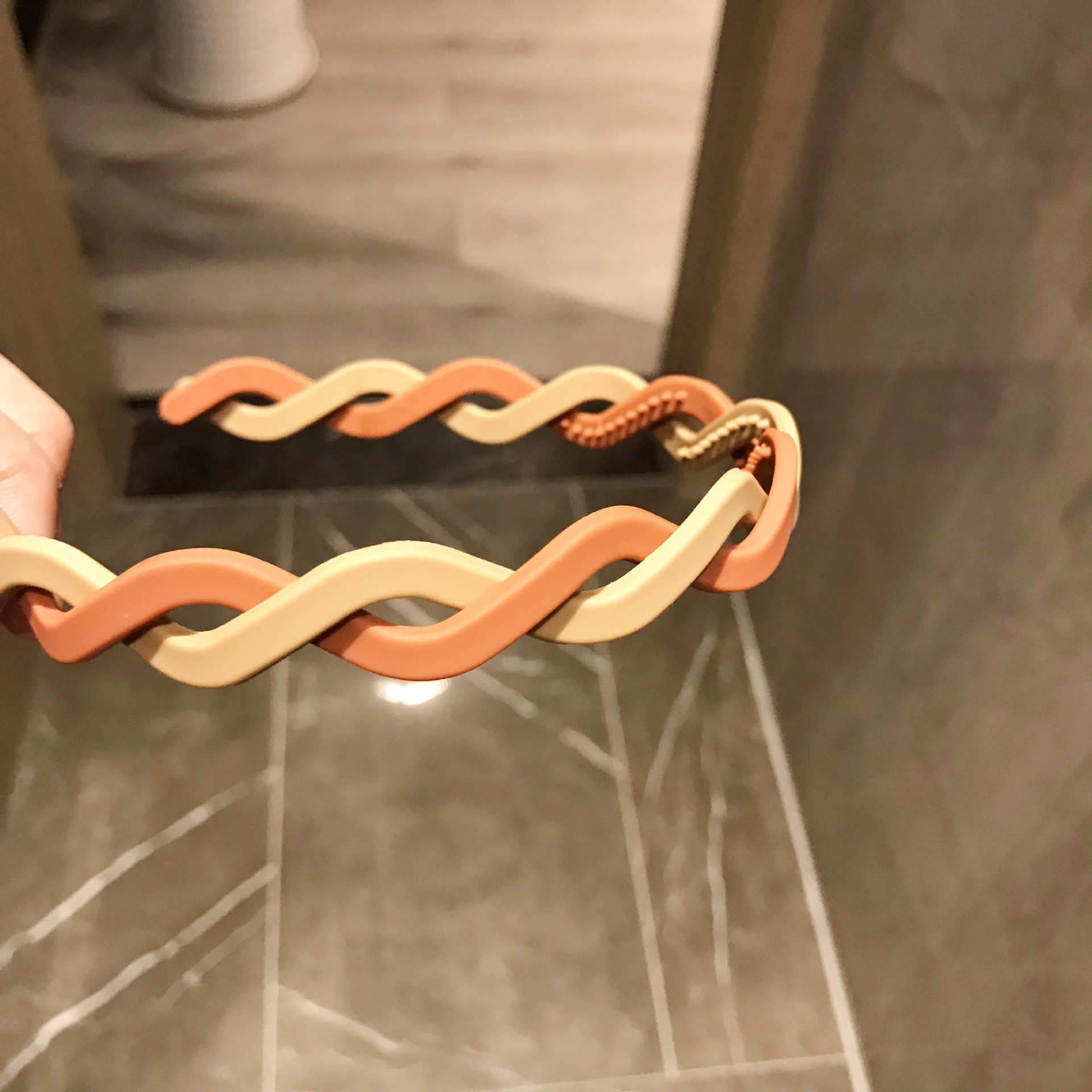 Color Block, Candy, Twist Pattern Women'S Gender Cute Fashion Sweet Women'S Color Block Candy Twist Plastic Hair Band