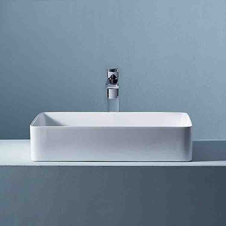 Hotel delgada mesa lateral lavabo rectangular lavabo del hogar Cuenca del arte balcón lavabo de cerámica