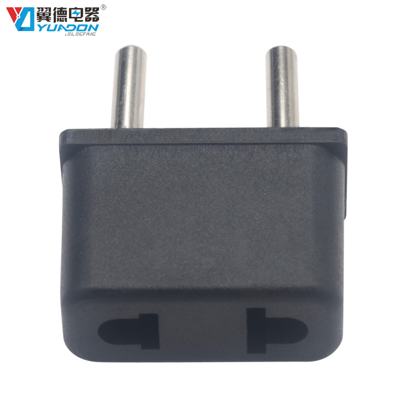 美式转欧式插头转换器 欧规小转接头 美标转欧标转换插头YD-9620